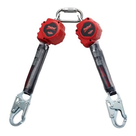 3M Dbi-Sala Protecta Twin-Leg Self Retracting Lifeline, Steel Snap Hook, 6' 3100412